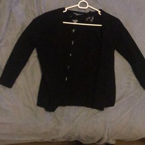 Black cardigan